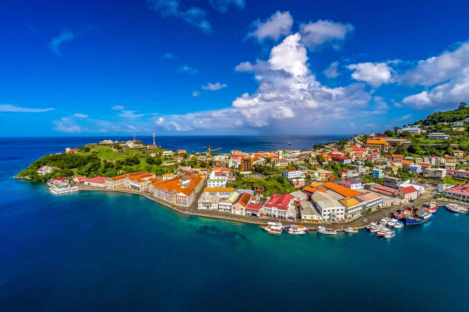 Grenada aerial view