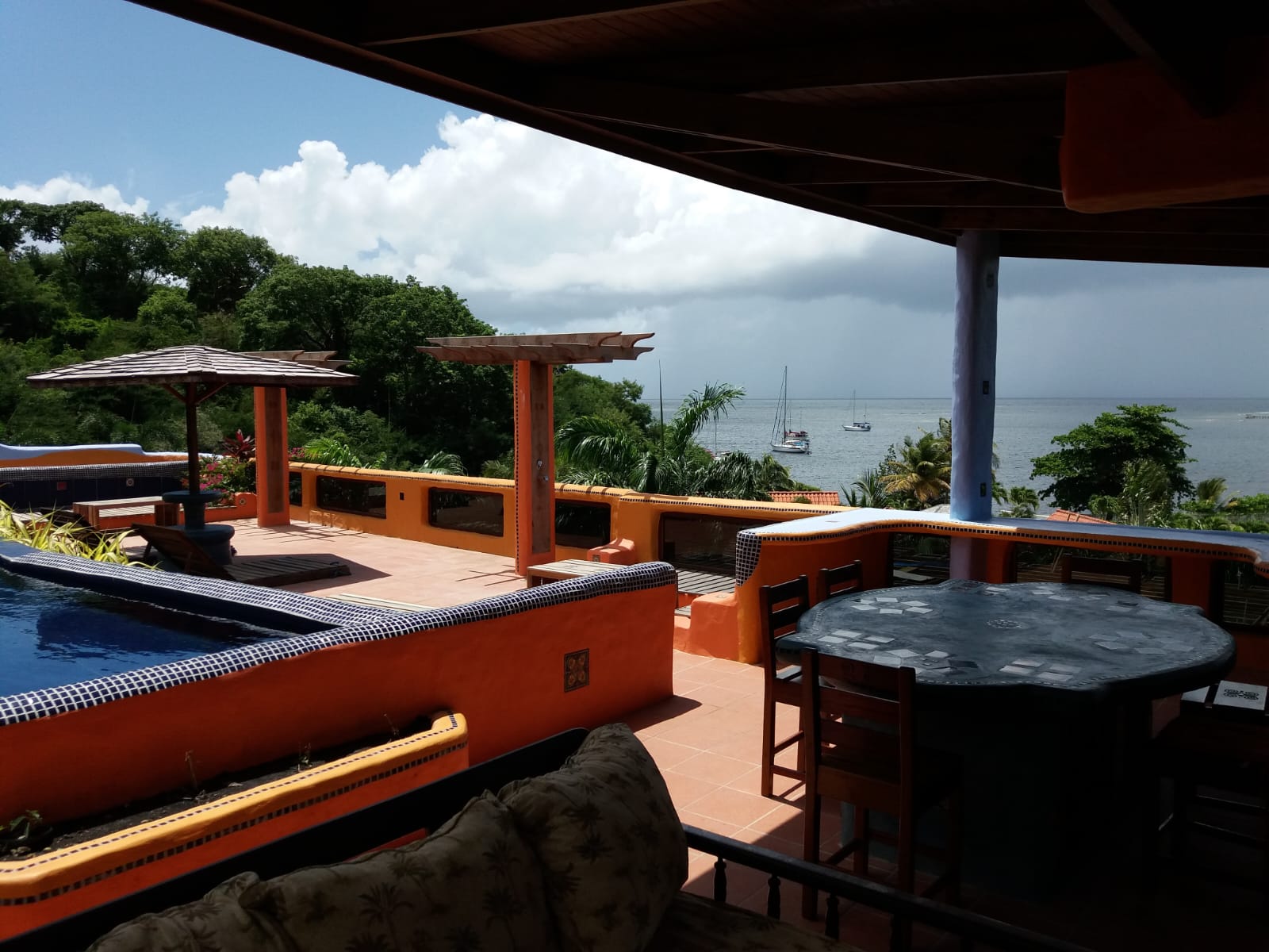 Open plan living area